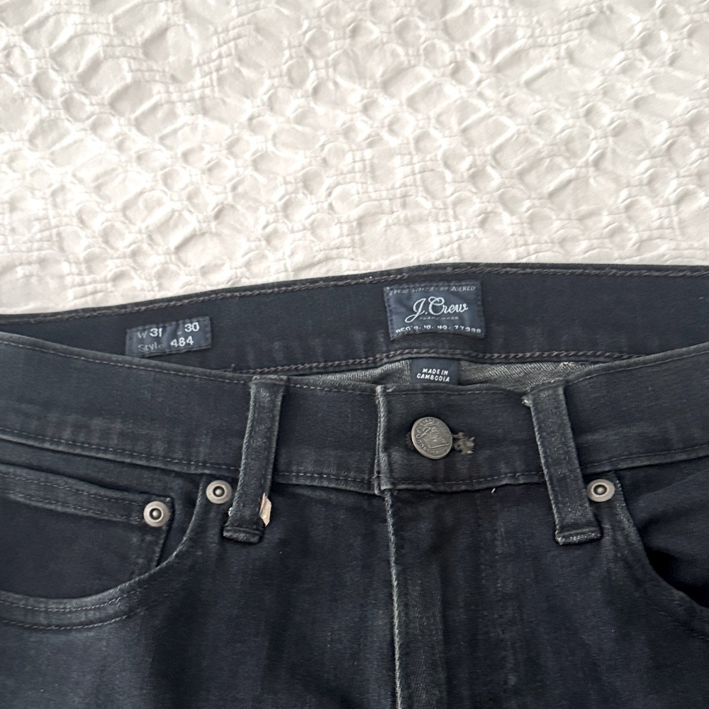 J. Crew Black Slim Jeans with Sleek Design